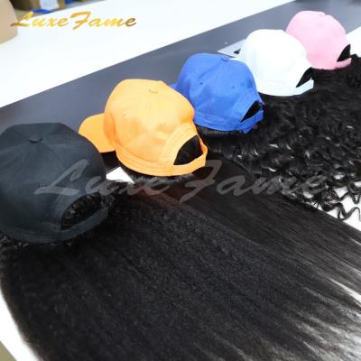 China Best Selling Raw Barely Shedding Thick Smooth Soft Virgin Hair Cap Wig, Women Cover Up Wig Cap Brazilian Braided Hair, Long Straight Curly Wig With Cap for sale