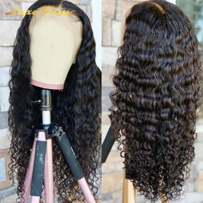 China Free Shipping Deep Wave 13x4 Full Lace Frontal Wig, 180 Density Brazilian 10a Full Lace Wig, 13x6 Hd Transparent Lace Headband Wig for sale