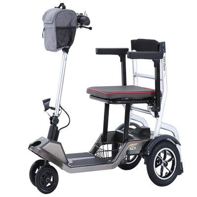 China Lightweight Compact Foldable Portable Electric Scooter 4 Wheels Mobility Handicapped Scooter For Elderly People for sale