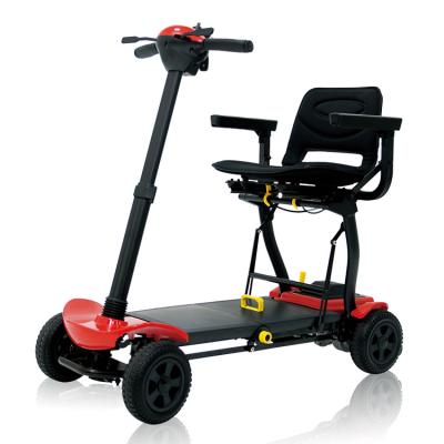 China Older / Lightweight Handicapped Mobility Scooter 4 Wheel Lightweight Portable Folding Electric Mobility Scooter for sale