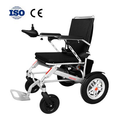 China Price Fold Electric Wheelchair Easy Electric Lightweight Portable Folding Wheelchair For Disabled for sale