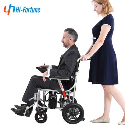 China Powerful And Light Weight Electric Power Wheelchair Handicapped Portable Folding Electric Wheelchair for sale