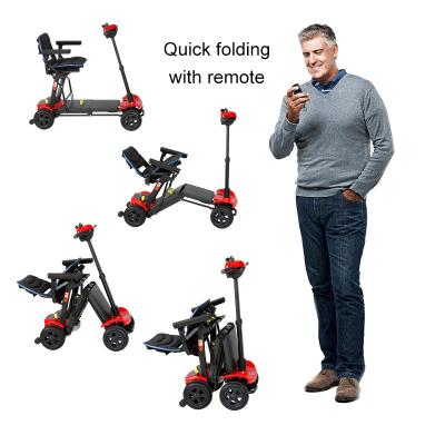 China Best Selling Lightweight Automatic Folding Mobility Scooter Folding Handicap Mobility Scooter For Elderly for sale