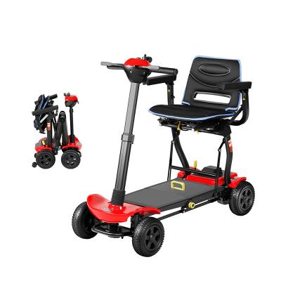 China Lightweight Mobility Scooters Lightweight Compact Folding Four Wheel Electric Mobility Scooter For Disabled for sale