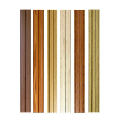 China Scandinavian Soundproofing Grooved Wooden Panel Acoustic Soundproofing Wall Acoustic Panel for sale