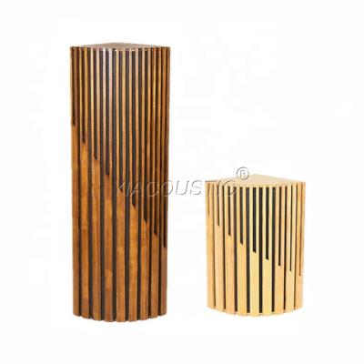 China Modern Solid Wood Bass Trap Sound Diffusers Acoustic Corner Diffuser Board for Music Studio HiFi Room for sale