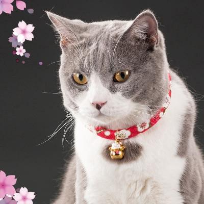 China Viable Japanese Zephyr Cat Collar Cute Cat Bell Fit Red Pet Collar Bell Cat Collardropshipping for sale