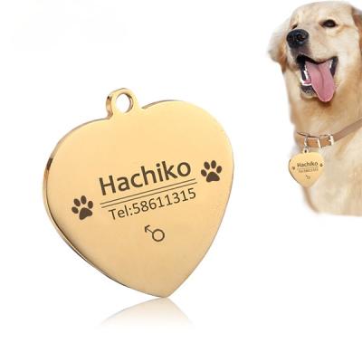 China Pet Viable Tag Metal Dog Bone Anti-lost Glossy Dog Tag Can Be Customized Free Engraving for sale