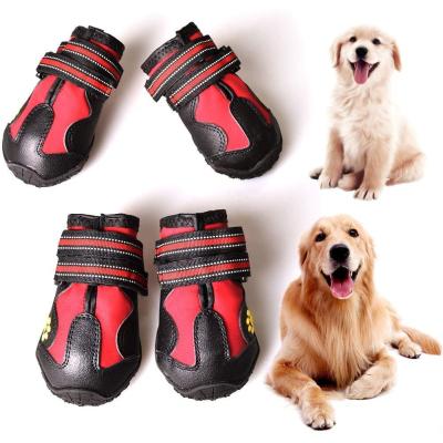 China Sustainable Dog Shoes Reflective Plastic Dog Shoes Non-slip wear-resistan waterproof for sale