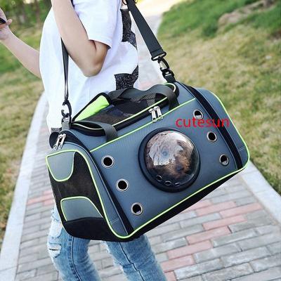 China Polyester Summer Pet Space Capsule For Cats And Dogs To Go Out, Breathable Diagonal Bag Can Be Carried for sale