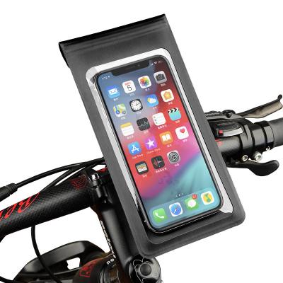 China Hot Selling PVC High Quality Universal Waterproof Bicycle Cell Phone Bag Adjustable Stand IPX Waterproof Pouch for sale