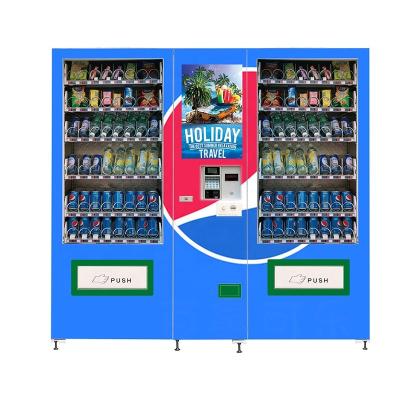 China Double Slot Capacity For Snack And Drink Vending Machine Locker With Led Screen for sale