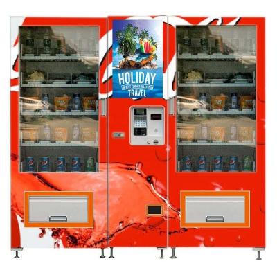 China Large Cold Rolled Steel Plates Self Serve Vending Machine For Eggs Fruits With Conveyor Belt for sale