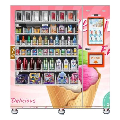 China Square 21.5 inch touch screen vending machines for frozen food and ice cream for sale