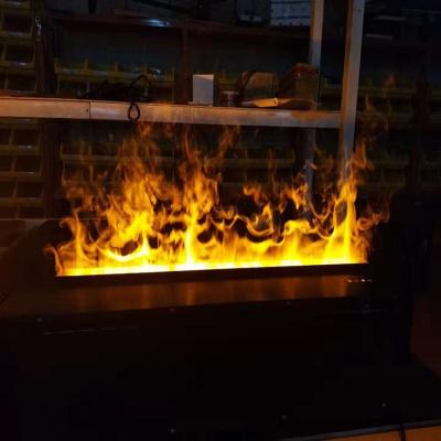 China 1000 Mm Length Simple Yellow Color 3D Water Vapor Fireplace Modern Without Heater for sale