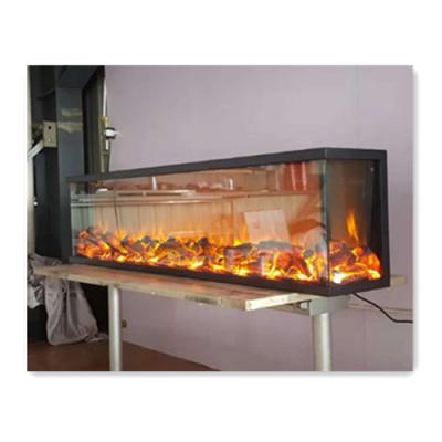 China Inserted 1000mm Three Sided Flame Special Design Inserted Electric Fireplace With Remote Control Function for sale