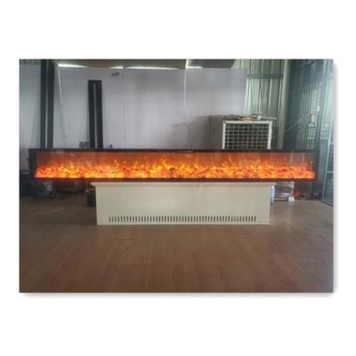 China 3500mm Ultralong Paint Panel Inserted Decorative Baking Electric Fireplace with Remote Control Function for sale