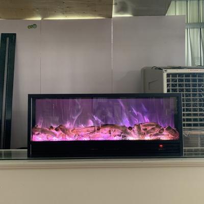 China 3D Flame Decorative 42 Inch Customized Luxury Energy Saving Colors Changing Electric Fireplace Heaters for sale