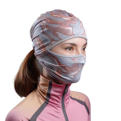 China Stain Resistant Full Face Mask For Cover Riding Nose And Mouth Against Wind And Sand Outdoor Elastic Face Mask Quick-drying Breathable Cycling for sale