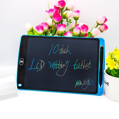 China 2018 new arrivals toys self-adhesive tablet 10 inch LCD writing tablet erasable memo pad with memory lock for sale