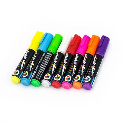 China Marking on led marking board or anywhere you want draw custom highlighter bars erasable liquid chalk marker pen felt tip pen fluorescent marker pen for sale