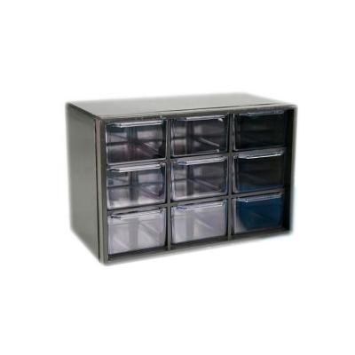 China Sustainable Home 9 Person Compartment Plastic Organization Storage Boxes For Screws for sale