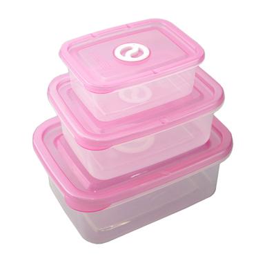 China Microwave 3 Pcs Takeout Food Stocked Airtight Storage Container Set With Lids for sale