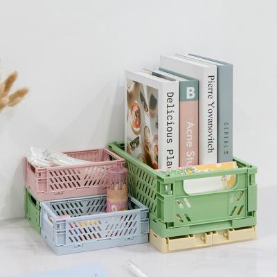 China Factory Directly Style Fruit Vegetable Snack Storage Folding Picnic Storage Plastic Customized Luxury Basket With Handle Wholesale for sale