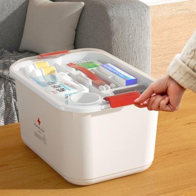 China Wholesale Viable Customized Lockable Multifunctional Plastic Portable Medicine Carry Case Chest Pills Storage Box for sale