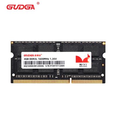 China LAPTOP GUDGA DDR3 4GB sodimm ram 1600mhz 1.35v ram ddr3l for sale