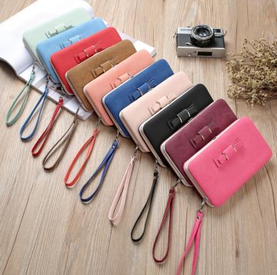 China Daily life dropshipping wholesale custom leather card slots vintage women wallet with coin pockets for sale