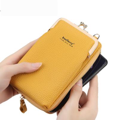 China RTS Daily Life Factory Direct Supply Ladies Travel Long Purse Card Phone Wallets Strap PU Leather Women Wallet for sale