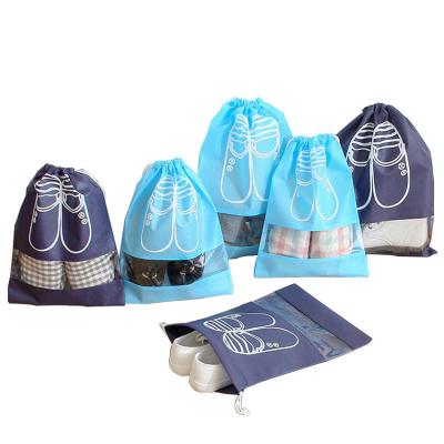 China Wholesale Recyclable Cheap Nonwoven Portable Drawstring Shoe Waterproof Dust Bag for sale