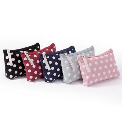 China Fashion New Design Eco-Friendly Cotton Canvas Travel Zipper Makeup Bag for sale