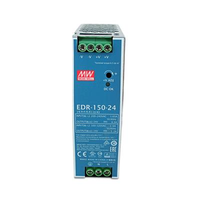 China Guide EDR-150-24 Switch Power Supply 24V DC 6.5A Single Group Output 156W EDR-150-24 for sale