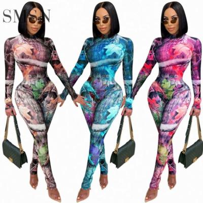 China Anti-pilling JEANS Casual Long Sleeve Bodycon Women Fashion Clothes Styles 2 Piece Set Women Pants Two Piece Set for sale