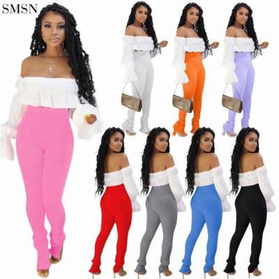 China 2021 Anti-wrinkle JEANS New Trendy Solid Color Skinny Elastic Waist Women's Clothing Women's Trousers Pants for sale