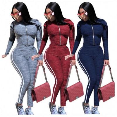 China Anti-pilling 2021 New Arrival Casual JEANS Bodycon Long Sleeve Two Piece Women Clothing Pants Set Women Sweater Set for sale