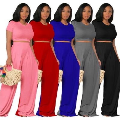 China Anti-pilling JEAN Set Women Loose Style Wide Leg 2 Pieces Set Clothing For Pants Two Piece Set for sale