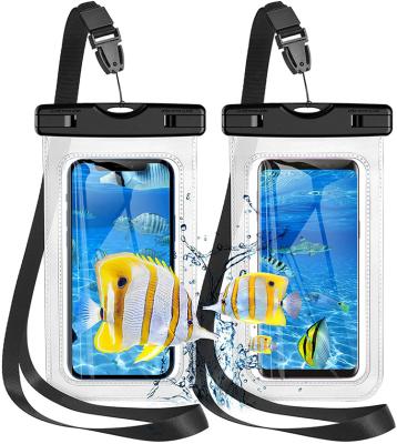 China PVC Dry Bag Phone Pouch Case Pouch Waterproof Waterproof Phone Bag Compatible For 7.0 Inch Mobile Phone for sale