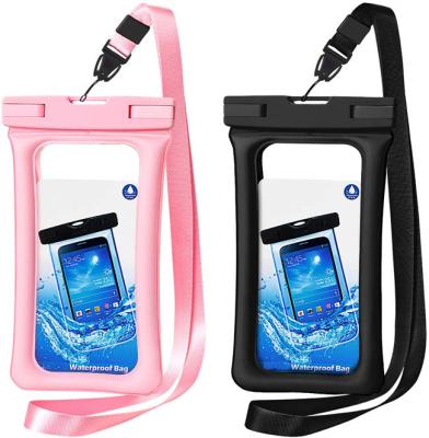 China Waterproof Waterproof Phone Pouch Floating Universal Waterproof IPX8 Case Underwater Dry Bag For Cell Phone Travel Beach Boating Kayaking for sale