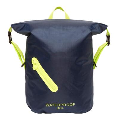 China Lightweight Waterproof Backpack 30L Packable Dry Bag Waterproof For Travel Hiking Camping Navy / Beach Green for sale