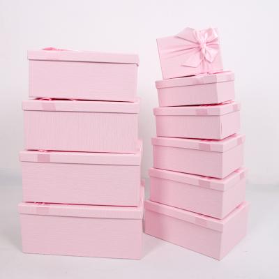 China Recycled Materials 604 Custom Luxury Cardboard Kraft Paper Boxes Boxes With Ribbon for sale