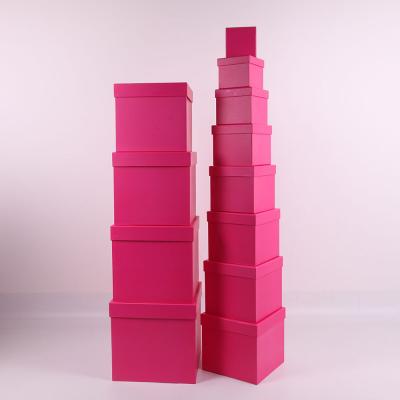 China Recycled Materials 505 Lead Industry Square Gift Boxes Large Gift Boxes With Lids for sale