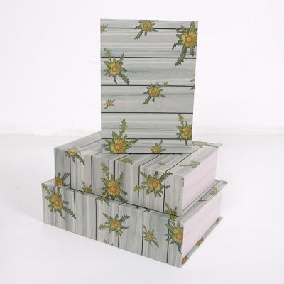 China 8029 Custom Handmade Cardboard Paper Decorative Book Box for sale