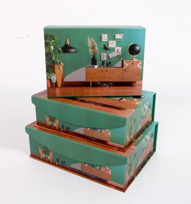 China Recycled Materials 8026 Lid Hinged Cardboard Box For Gifts With Magnetic Closure for sale