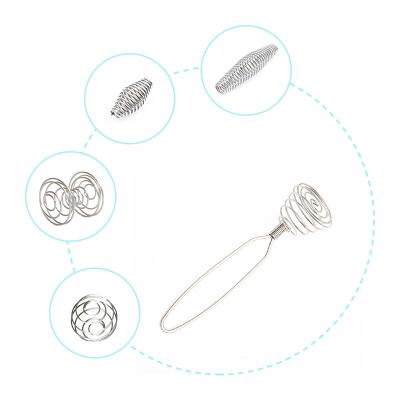 China Cylinder Spiral Spring Shaker Bottle Protein Stainless Steel Wire Beater Mixing Ball for sale