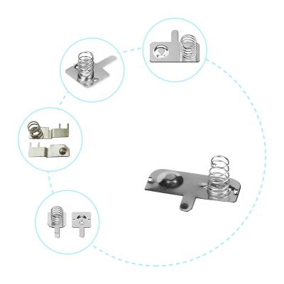 China Custom Spring Coil Manufacturer Battery Spring Plate AA Battery Clip for sale