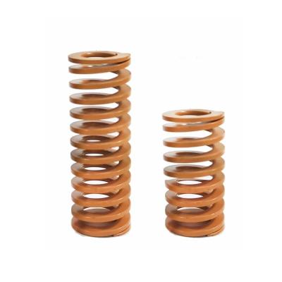 China Factory wholesale custom various specifications yellow color compression die spring spiral for sale