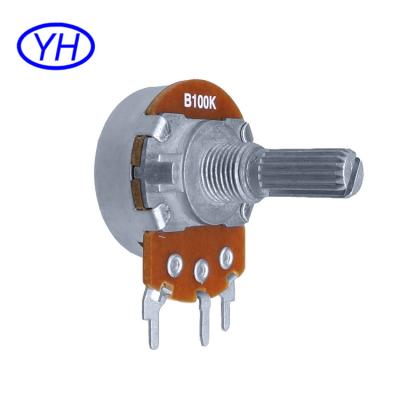 China R2410N A1 Lightweight Carbon Film Band 3 Pins 24mm Rotary Linear Volume Control 10k Potentiometer for sale